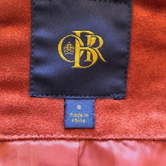 Outback Red Faux Suede Front Zip Jacket Size S EUC - Picture 5 of 7